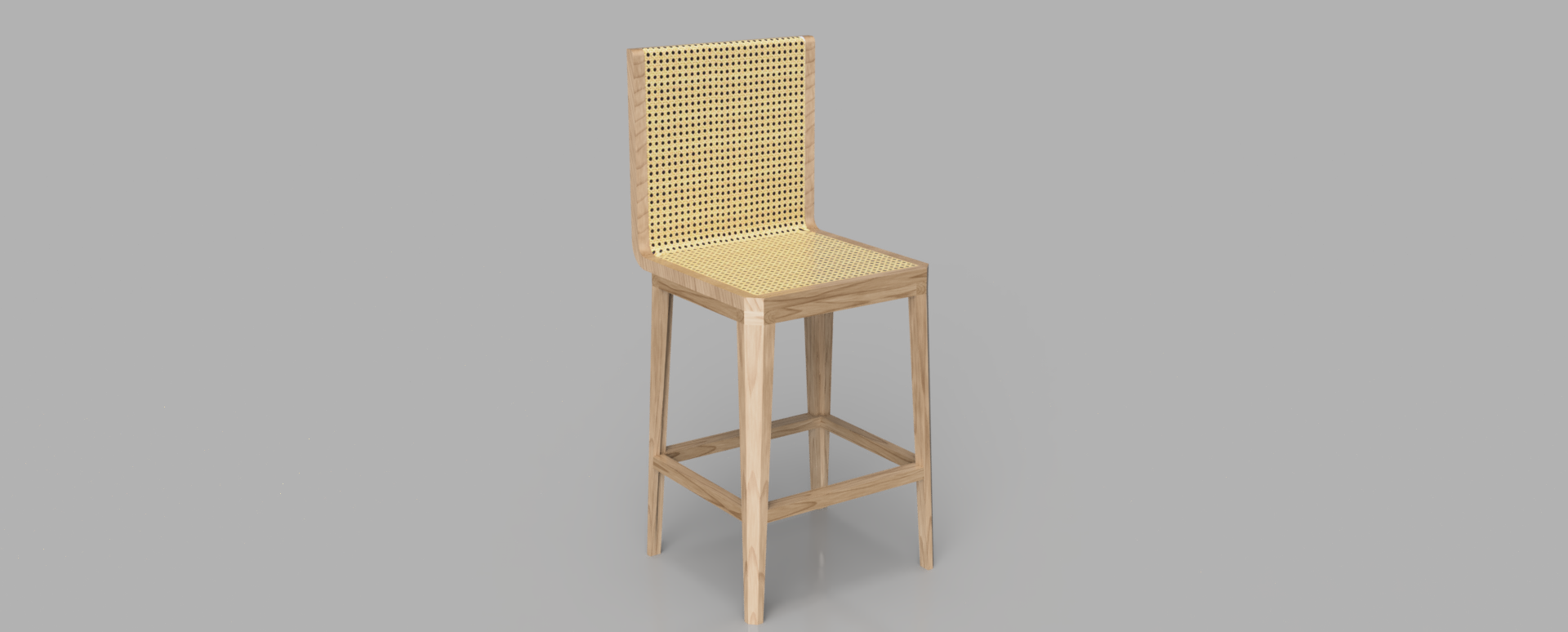 concept chaise avec cannage