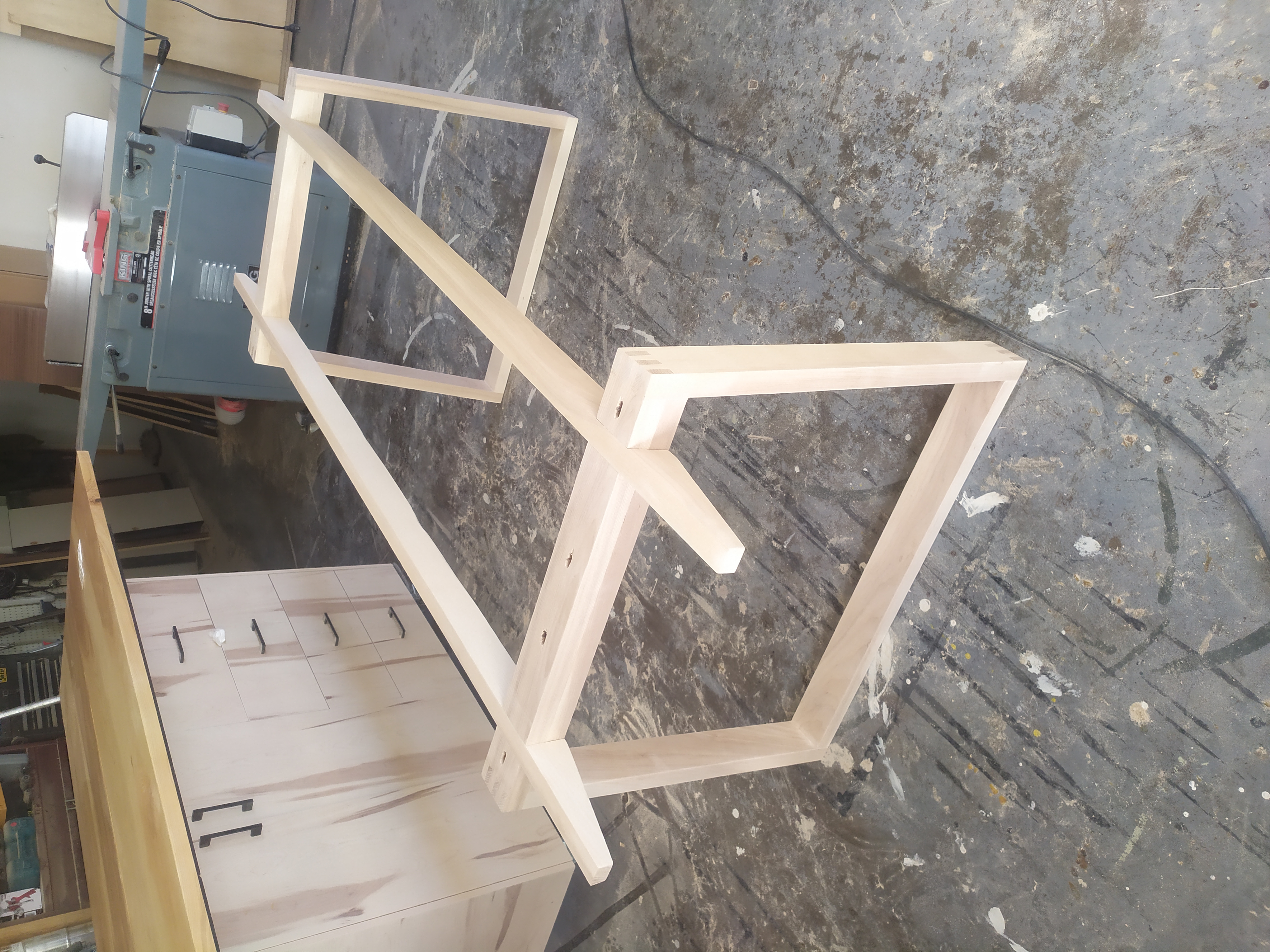 Table & banc en frêne — vue 2