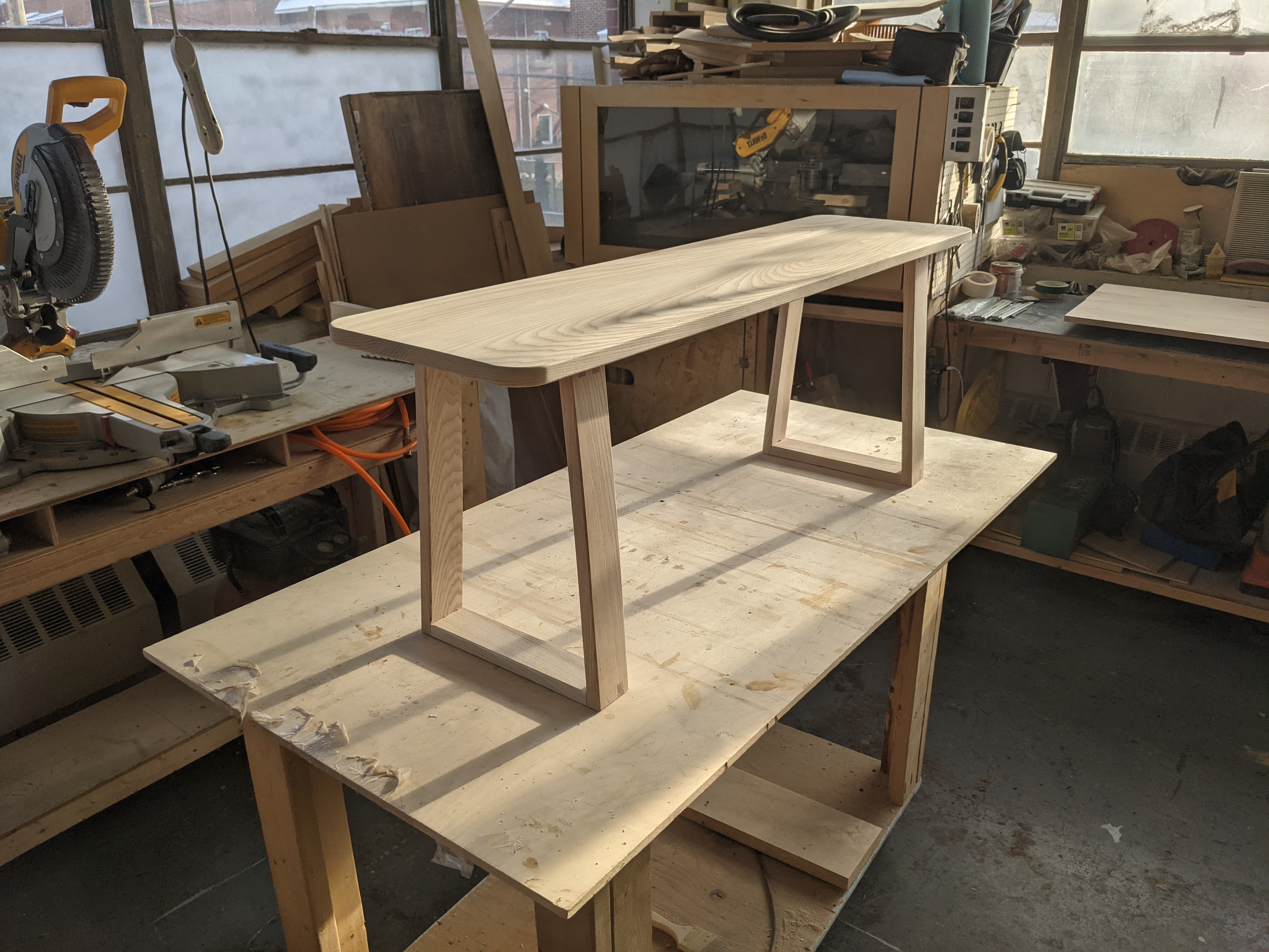 Table & banc en frêne — vue 4